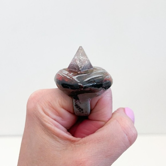 Adina Mills Crystal Ring XL Statement Eye Quartz - Picture 8 of 10